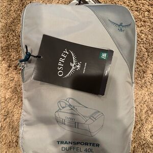 OSPREY Light Gray Transporter Duffel 40L